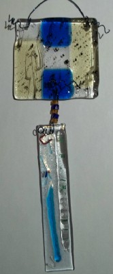 handcrafted recycled glass suncatcher made in the USA