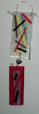 handcrafted recycled glass suncatcher made in the USA