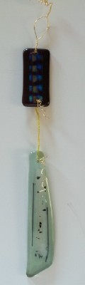 handcrafted recycled glass suncatcher made in the USA