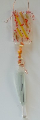 handcrafted recycled glass suncatcher made in the USA