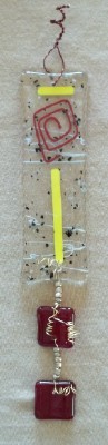 handcrafted recycled glass suncatcher made in the USA