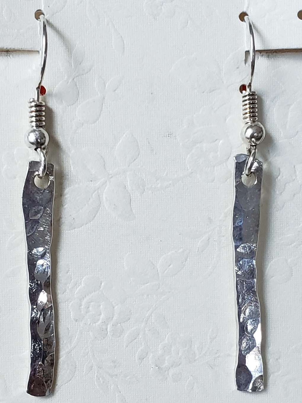 sterling silver dangle earrings handcrafted in the USA